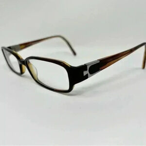 Bulova Eyeglasses TURIN Amber/Gunmetal Frames 51 16 135